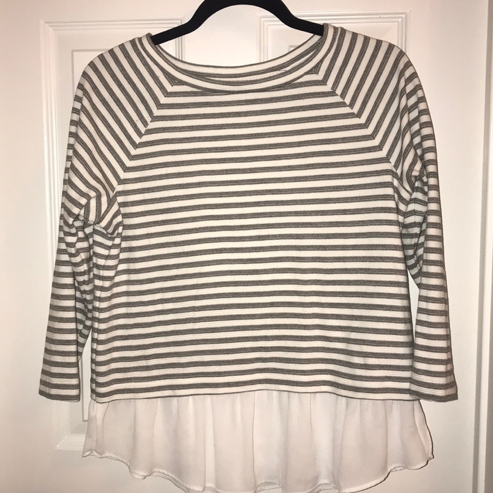 Black and white sweater